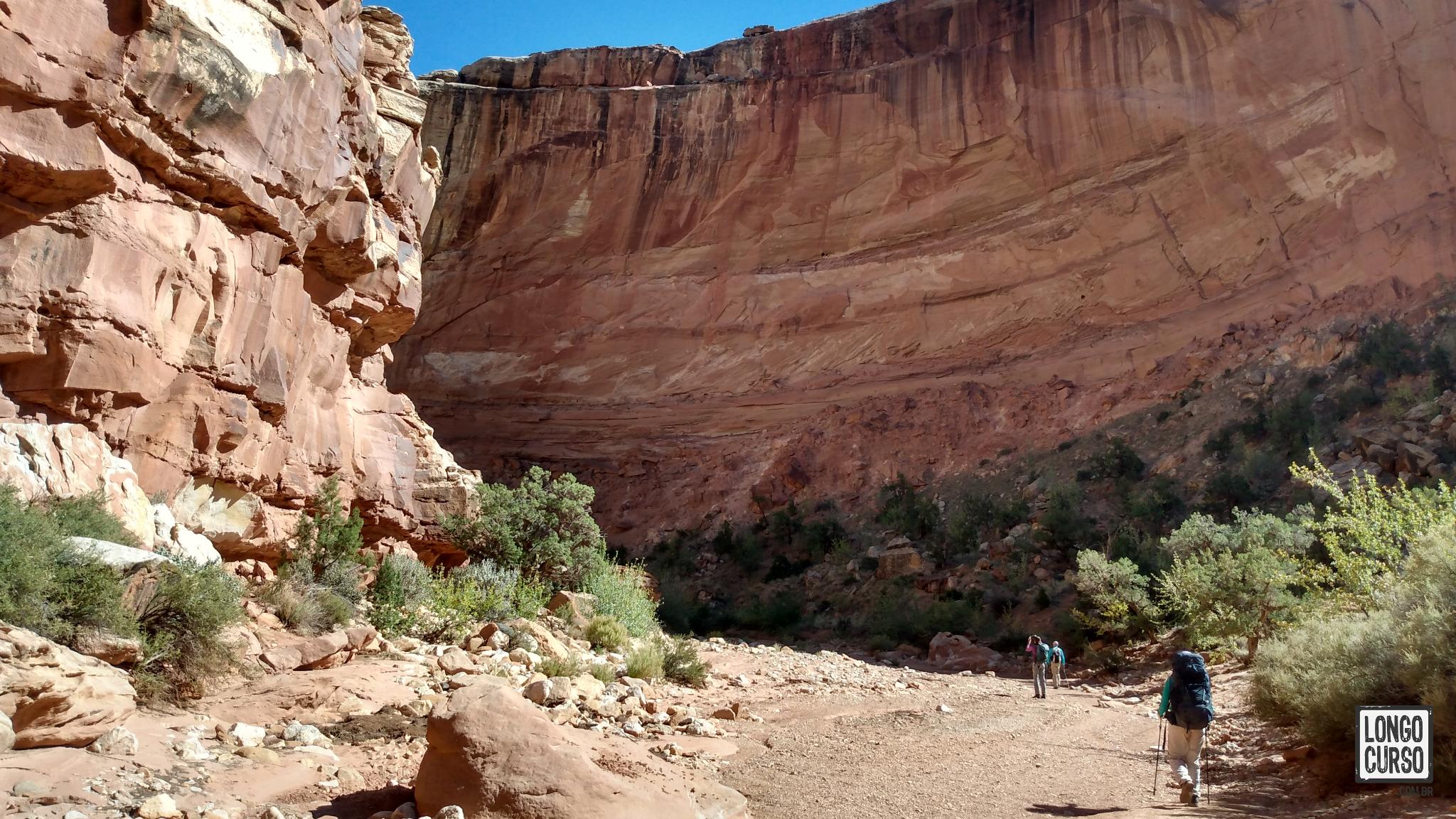 Entrando no Canyon Grand Wash