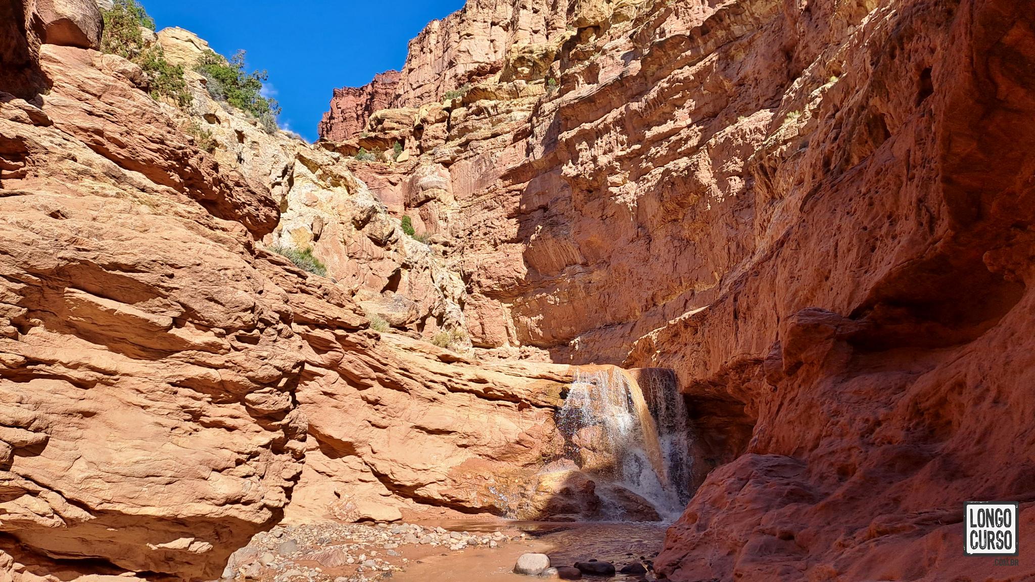 A segunda cachoeira no Sulphur Creek
