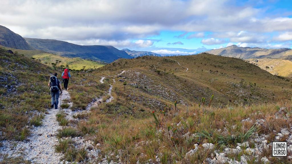 A caminho da Cachoeira Alta, no quinto dia de circuito.