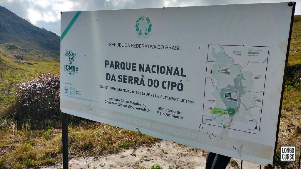 Entrando no Parque Nacional da Serra do Cipó