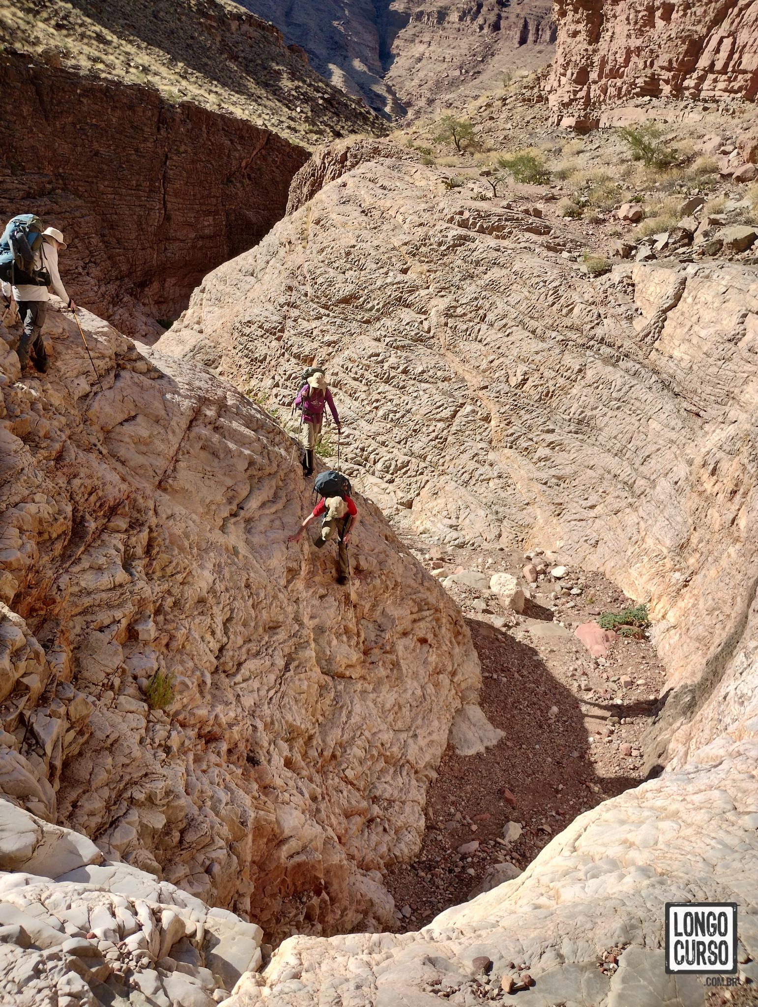 Descida para o fundo do 75 Mile Canyon