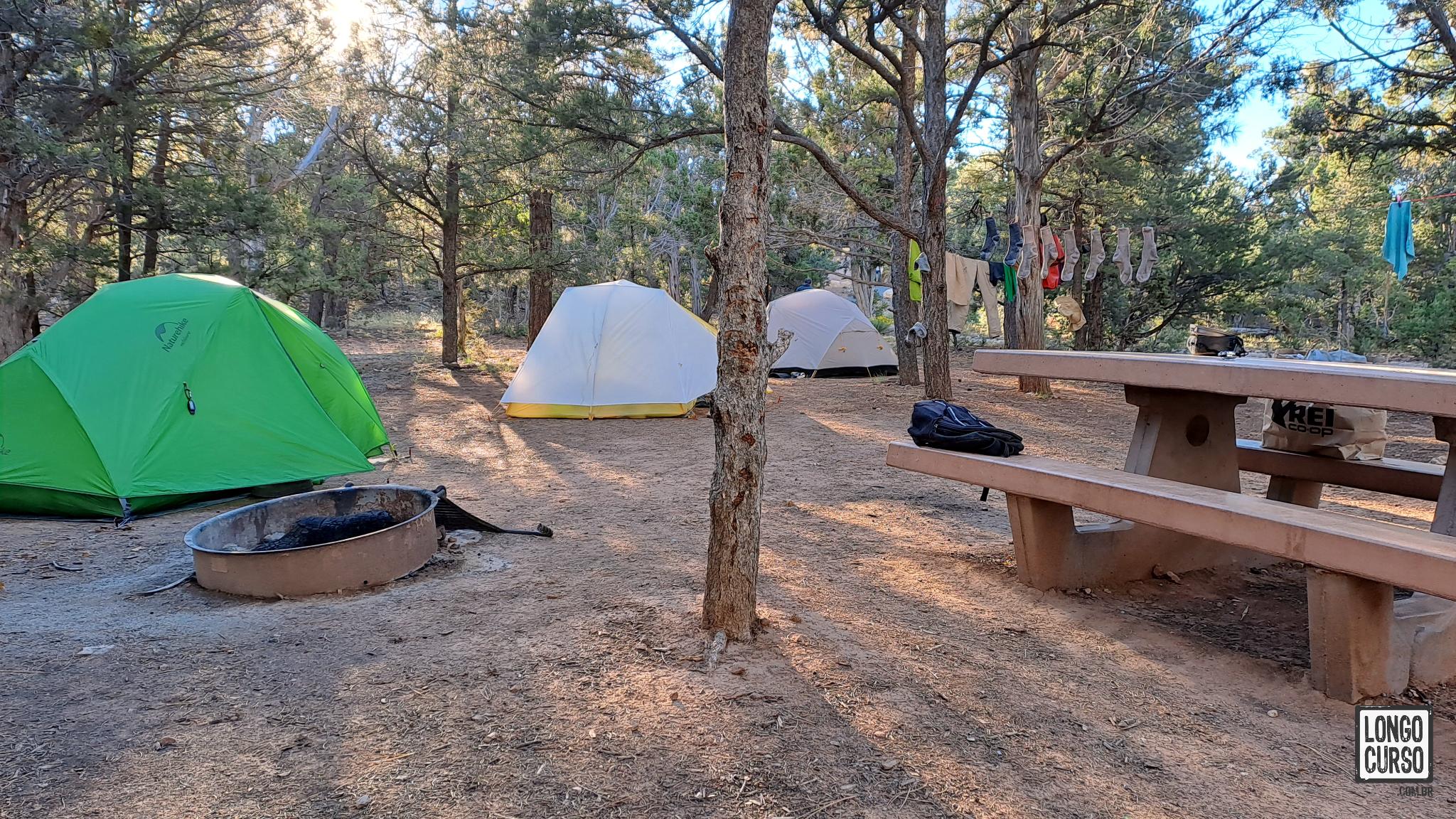 Nosso campsite no Mather Campground