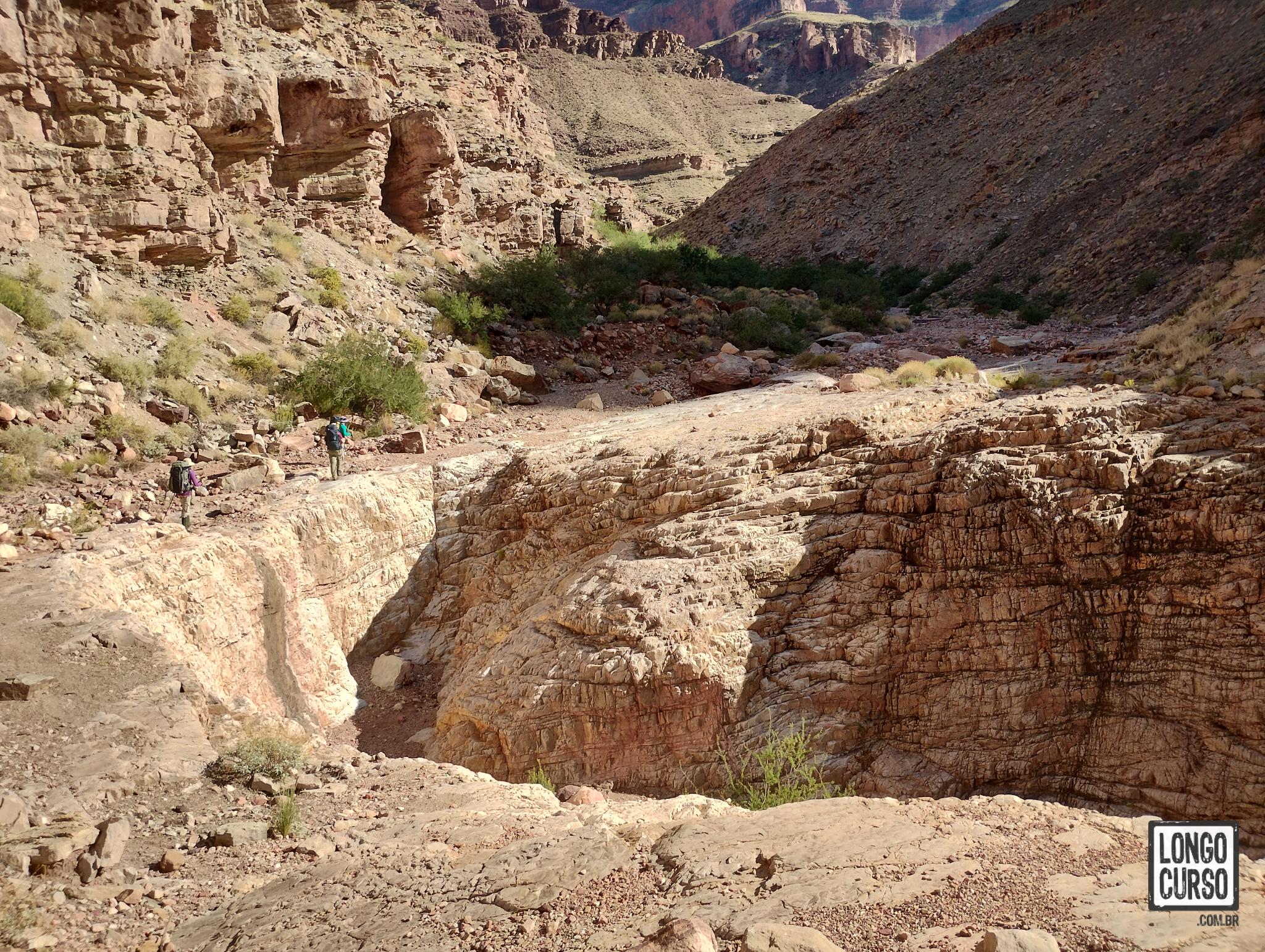 Chegando ao ponto de descida para o fundo do 75 Mile Canyon