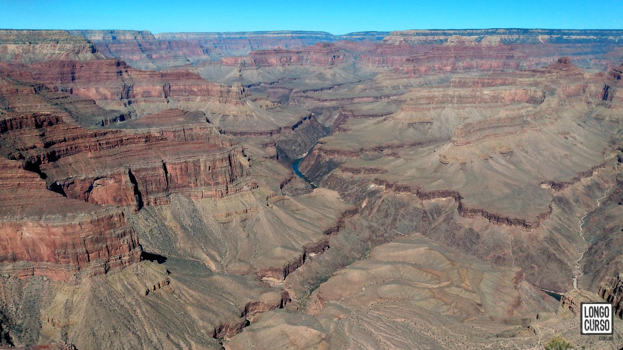 Visual do Grand Canyon a partir do Hermit's Rest