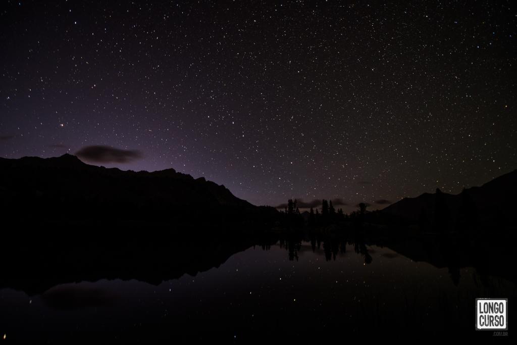 Curtindo a noite estrelada no Arrowhead Lake