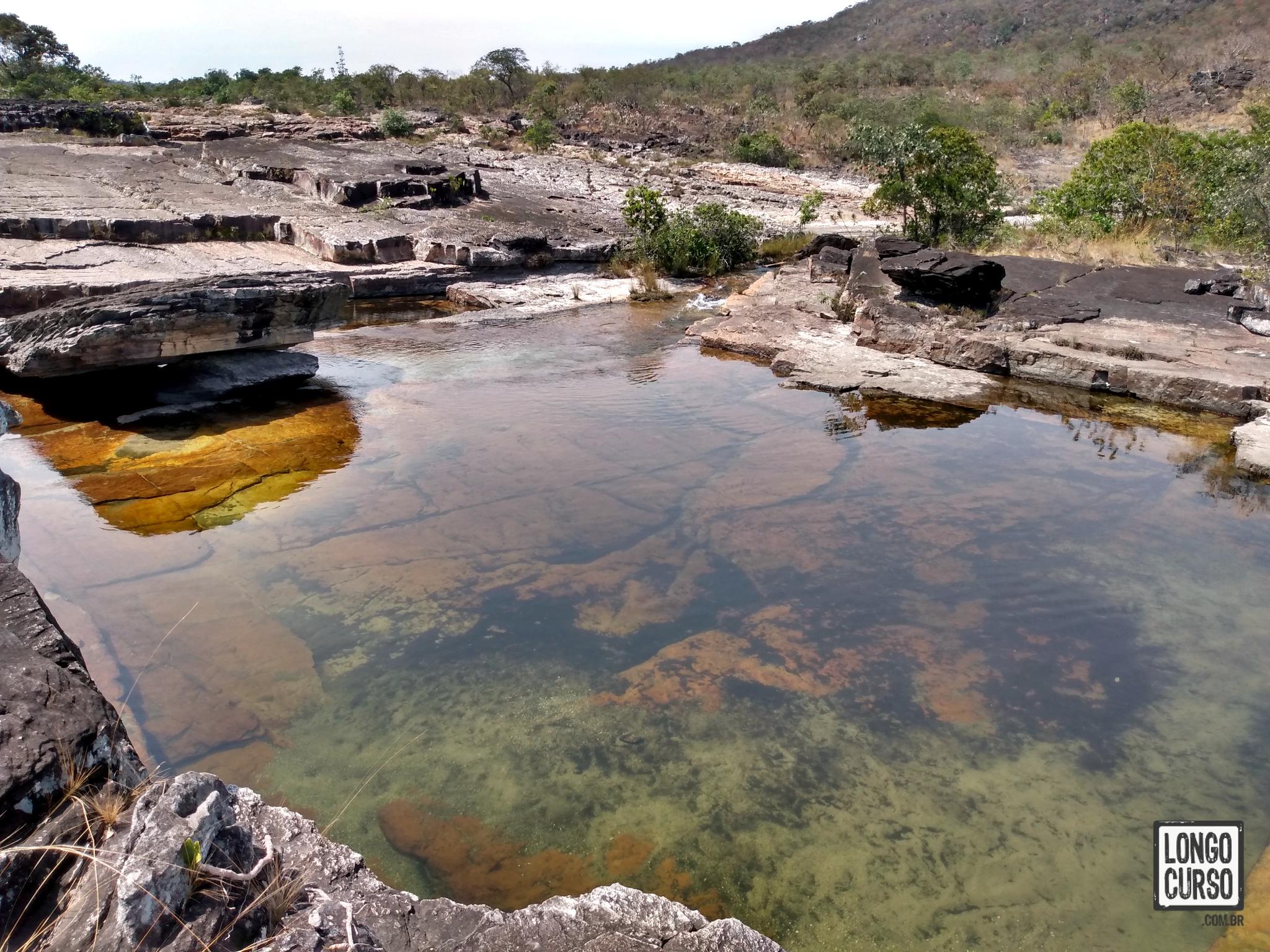 Um dos poços próximos do Cânion I com água incrivelmente transparente