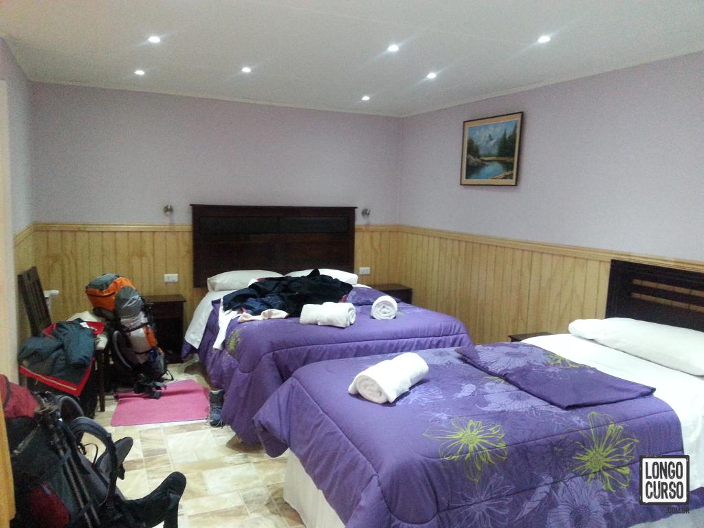 Nosso quarto no Hostal Casa Cecília